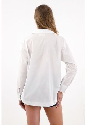 Tennis Camisa Amplia En 100% Algodón Blanca Para Mujer