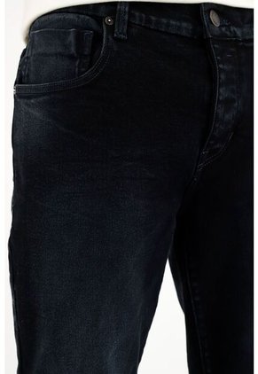 Jean Skinny Azul Para Hombre