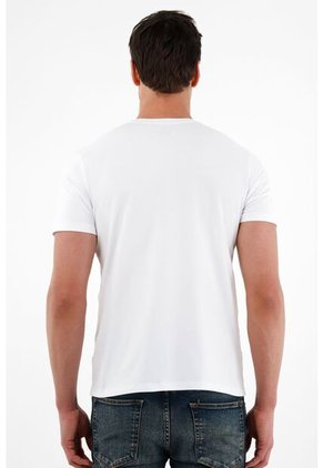 Camiseta Blanca Manga Corta Para Hombre