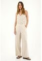 Tennis Enterizo Tipo Wide Leg Crudo Para Mujer de Tennis