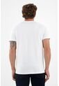 Camiseta Blanca Con Raqueta Bordada Para Hombre de Tennis