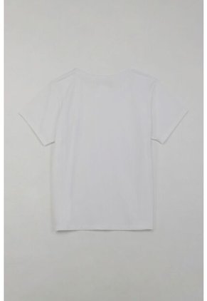 Tennis Camiseta Básica Estampada Blanca Para Mujer