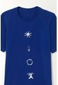 Camiseta Básica Estampada Azul Para Niño de Tennis