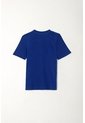 Camiseta Básica Estampada Azul Para Niño de Tennis