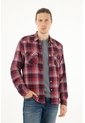 Tennis Camisa Tipo Leñadora Roja Para Hombre de Tennis