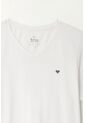Tennis Camiseta Blanca Cuello En V Para Hombre de Tennis