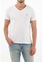 Tennis Camiseta Blanca Cuello En V Para Hombre de Tennis