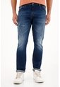 Tennis Jean Nudy Tiro Medio Con Desgaste Para Hombre de Tennis