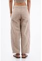 Tennis Pantalón Para Mujer En Algodón Beige Recto Con Estampado Cachemira de Tennis