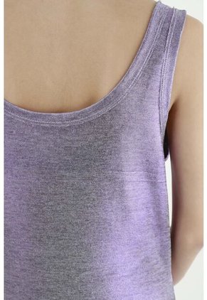 Vestido Morado Efecto Metalizado Para Mujer