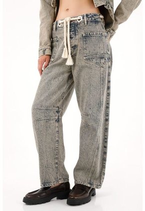 Tennis Jean Horseshoe Con Cordón Decorativo Para Mujer