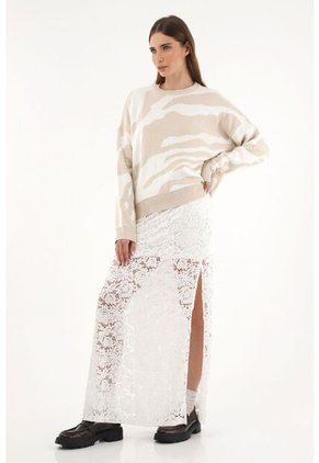 Buzo Oversize De Estampado Animal Print Para Mujer