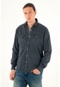 Tennis Camisa Azul Manga Larga Para Hombre de Tennis