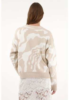 Buzo Oversize De Estampado Animal Print Para Mujer