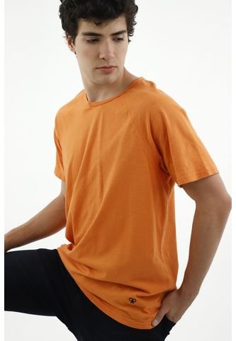 Tennis - Camiseta Manga Corta Naranja Para Hombre
