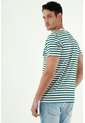 Tennis Camiseta De Rayas Verdes Para Hombre de Tennis
