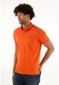 Tennis Polo Naranja Con Cuello Y Puños En Rib Para Hombre de Tennis
