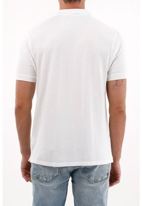 Tennis Polo Blanca Con Raqueta Multicolor Para Hombre