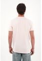 Camiseta Básica Con Mini Print Rosada Para Hombre de Tennis