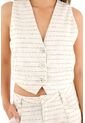 Tennis Chaleco En Tweed Con Botones Para Mujer de Tennis