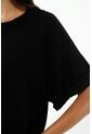 Camiseta Oversize Negra Para Mujer de Tennis