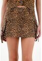 Falda Corta De Animal Print Para Mujer de Tennis