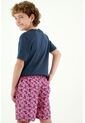 Pantaloneta Rosada Estampada Para Niño de Tennis
