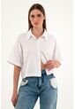 Tennis Camisa Blanca Cuello Clásico Para Mujer de Tennis