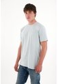 Camiseta Básica Con Mini Print Azul Para Hombre de Tennis