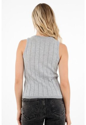 Tennis Camiseta Gris Manga Sisa Para Mujer