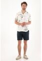 Tennis Camisa Tipo Bowling Con Print De Veleros Para Hombre de Tennis