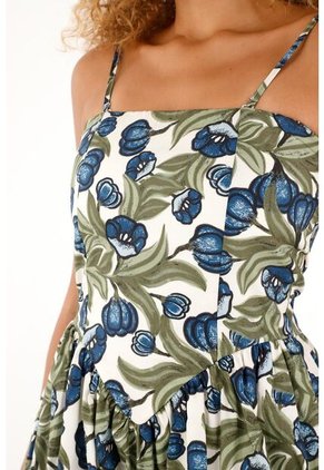 Tennis Vestido Estampado Corto Strapless Para Mujer