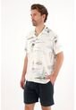Tennis Camisa Tipo Bowling Con Print De Veleros Para Hombre de Tennis