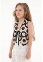 Chaleco Negro Con Tiras Ajustables Para Niña de Tennis