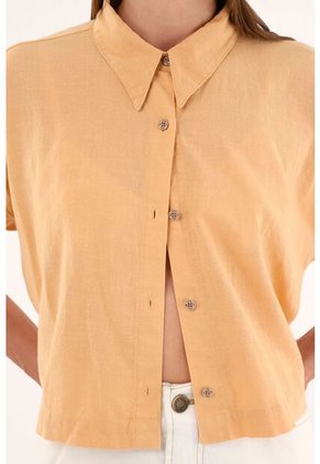 Tennis Camisa Manga Corta Naranja Para Mujer