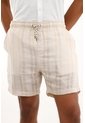 Tennis Bermuda Crudo Con Diseño A Rayas Para Hombre de Tennis