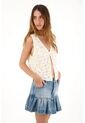 Tennis Falda En Denim Con Bolero Azul Para Mujer de Tennis