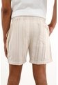 Tennis Bermuda Crudo Con Diseño A Rayas Para Hombre de Tennis