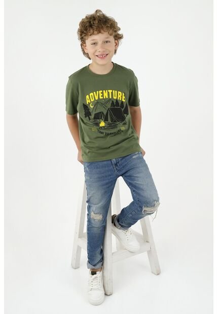 Camiseta Verde Para Niño