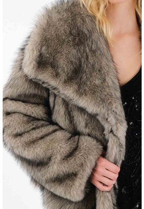 Tennis Abrigo Afelpado Gris Para Mujer