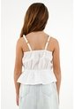 Camisa De Tiras Blanca Para Niña de Tennis