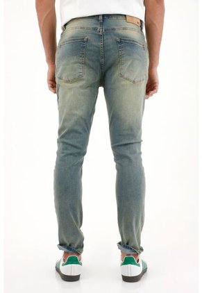 Tennis Jean Azul Super Skinny Para Hombre
