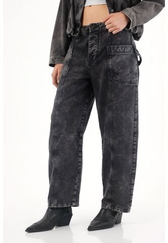 Tennis Jean Horseshoe De Tiro Bajo En Black Denim Para Mujer Tennis