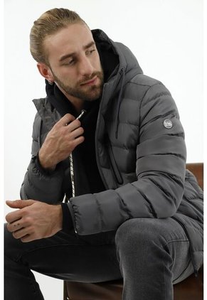 Abrigo Gris Para Hombre