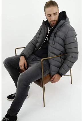 Abrigo Gris Para Hombre