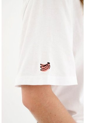 Camiseta Unisex Blanca Cuello Redondo En Rib