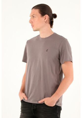 Tennis Camiseta Gris Con Estampado En Espalda Para Hombre Tennis