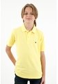Polo Amarilla Con Raqueta Bordada Para Niño de Tennis