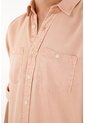 Camisa Manga Larga Rosada Con Teñido Overdye Para Hombre de Tennis