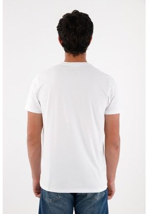 Tennis Camiseta Con Mini Raqueta Blanca Para Hombre